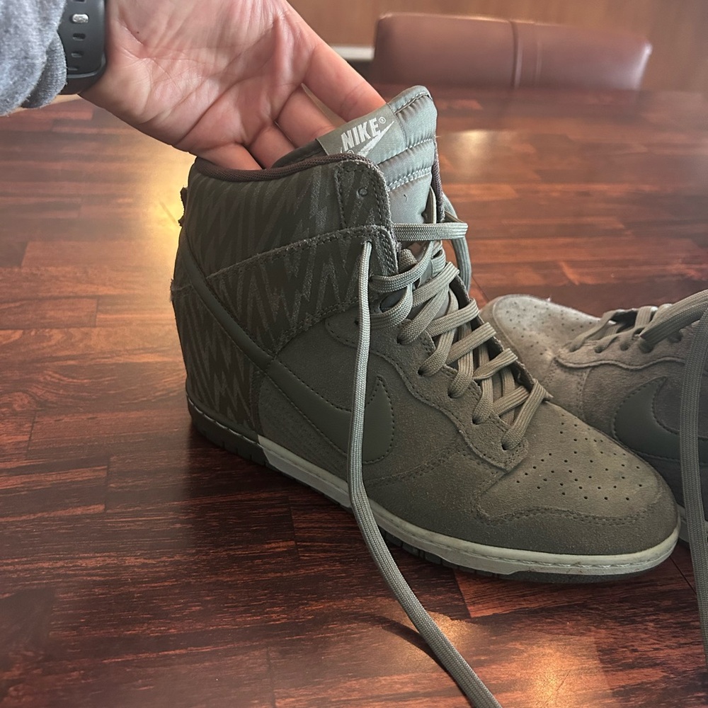 Nike Men's High-Top Sneakers - Dark Green